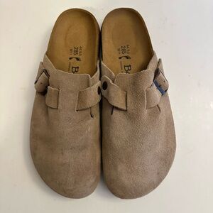 Birkenstock Betula Suede Clog Slide Men’s Size 11 Taupe Unisex